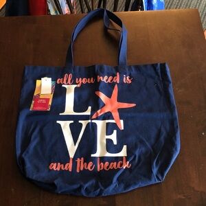All You Need Is Love & the Beach Canvas Tote Bag